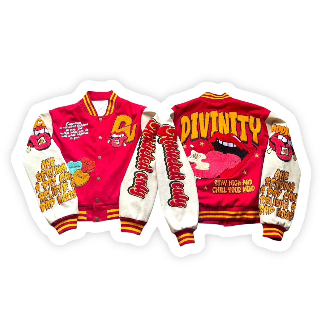 *BLOWOUT SALE*ADDICTED DIVINITY VARSITY JACKET