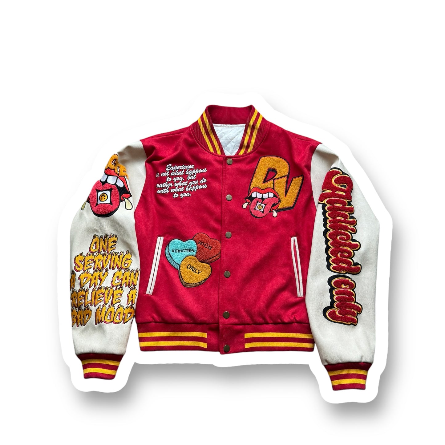 *BLOWOUT SALE*ADDICTED DIVINITY VARSITY JACKET